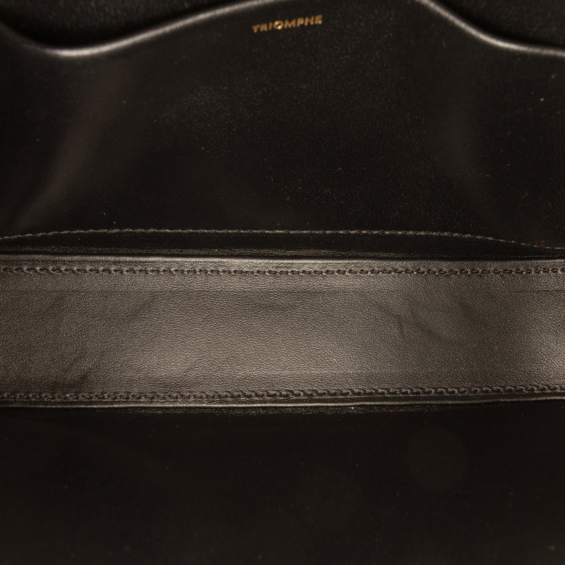 Shiny Calfskin Triomphe Claude Shoulder Bag - Image 4