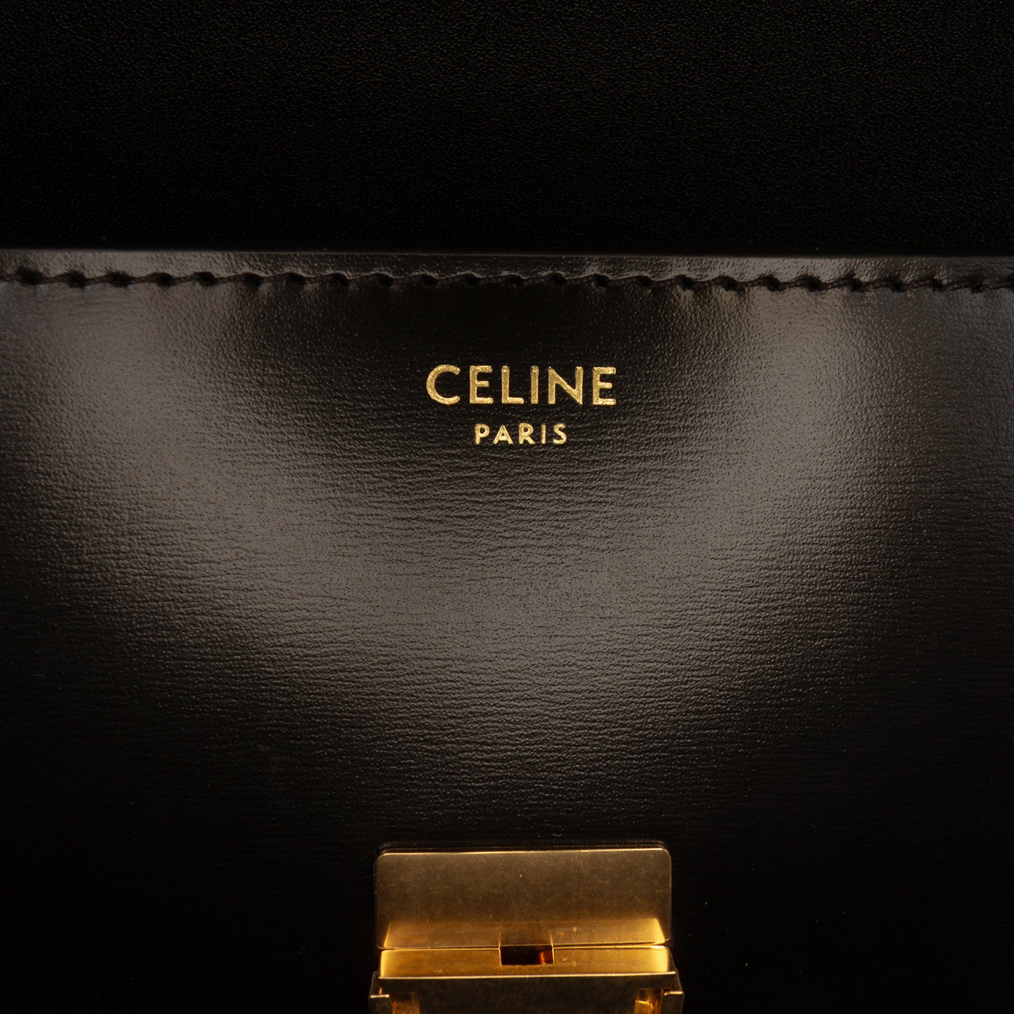 Shiny Calfskin Triomphe Claude Shoulder Bag - Image 5