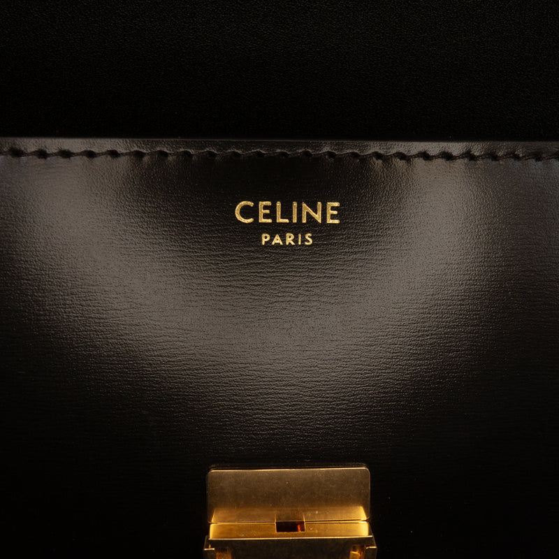 Shiny Calfskin Triomphe Claude Shoulder Bag - Image 5