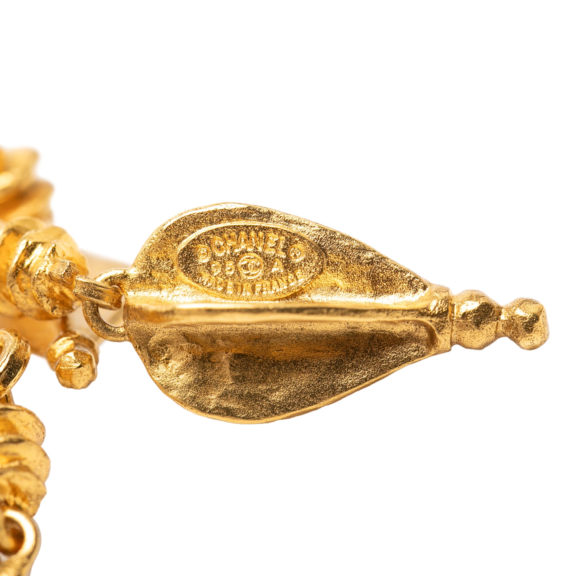 CC Gold Plated Filigree Pin Brooch - Image 3