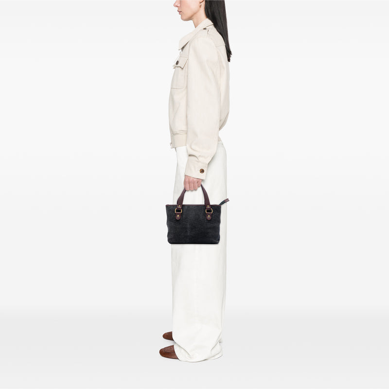 C Macadam Suede Handbag - Image 6