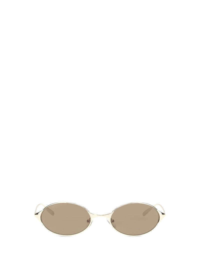 Alexander Mcqueen A000r6i3330 Sunglasses — Gold Metal