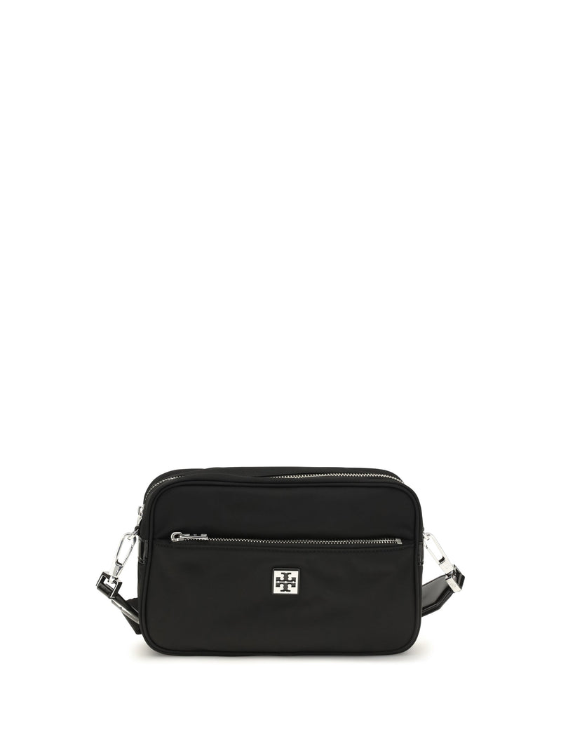 Tory Burch Virginia Shoulder Bag — Black Polyamide