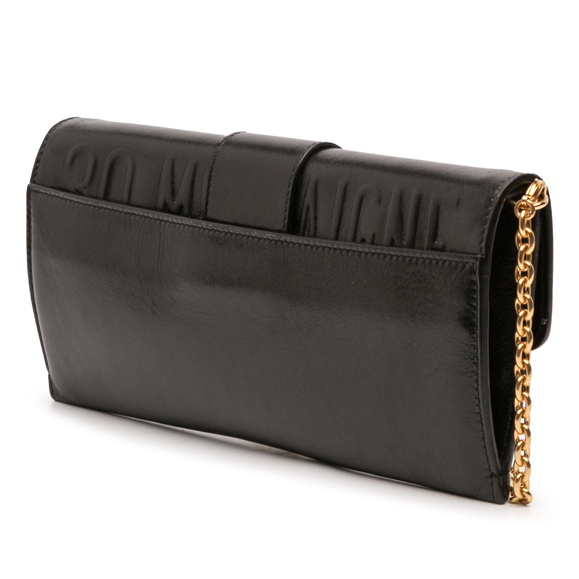 Leather Montaigne 30 Clutch with Chain - Image 2