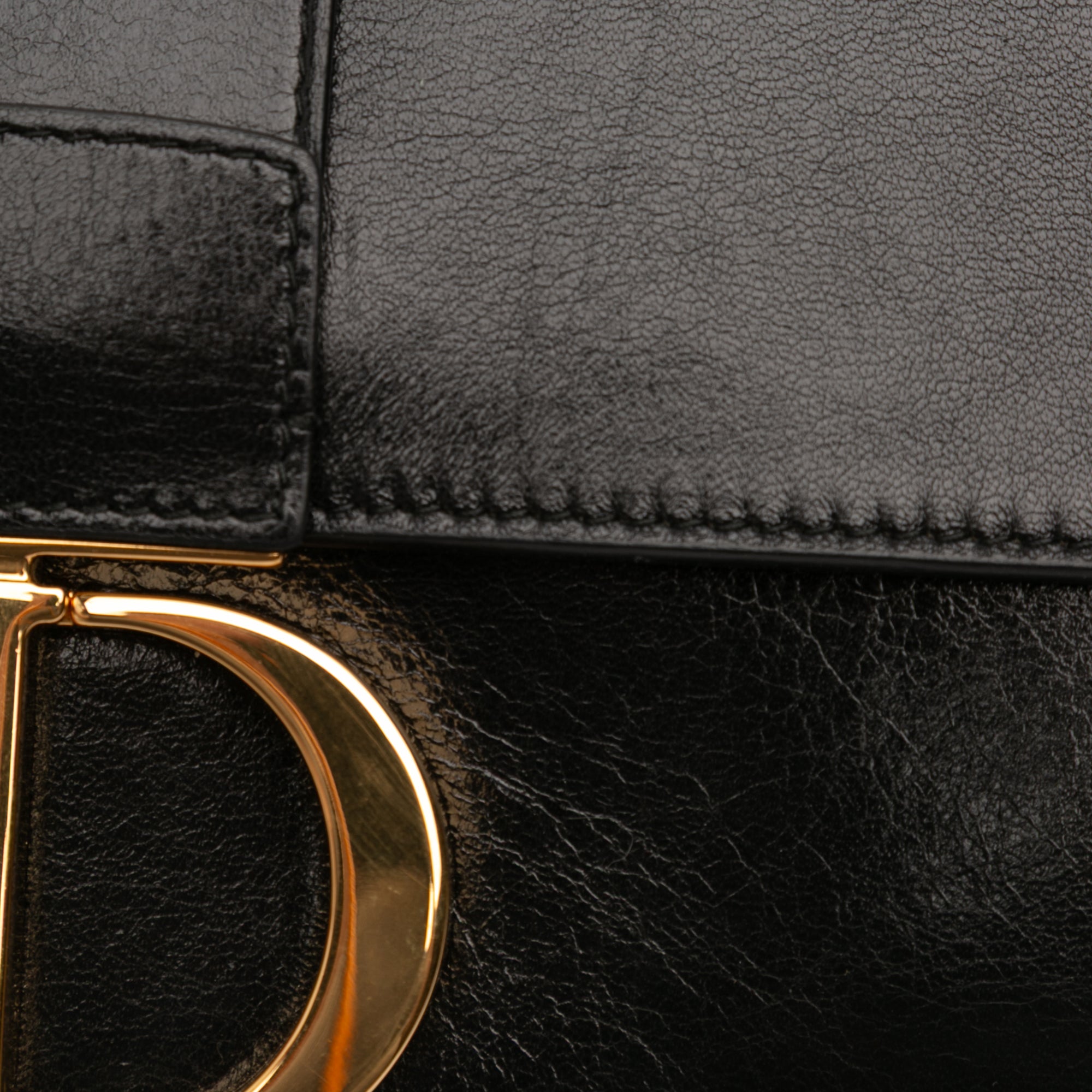 Leather Montaigne 30 Clutch with Chain - Image 7
