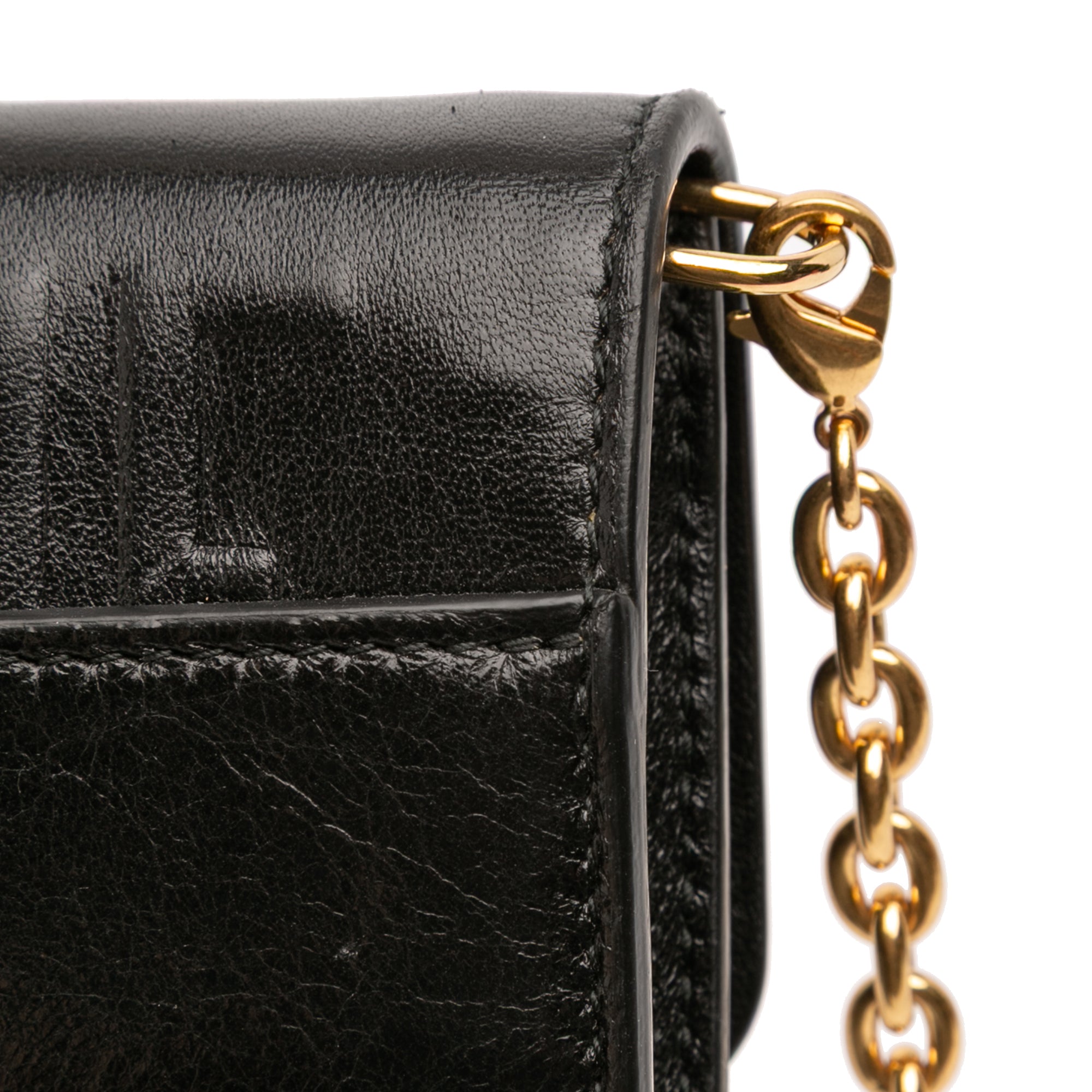 Leather Montaigne 30 Clutch with Chain - Image 8