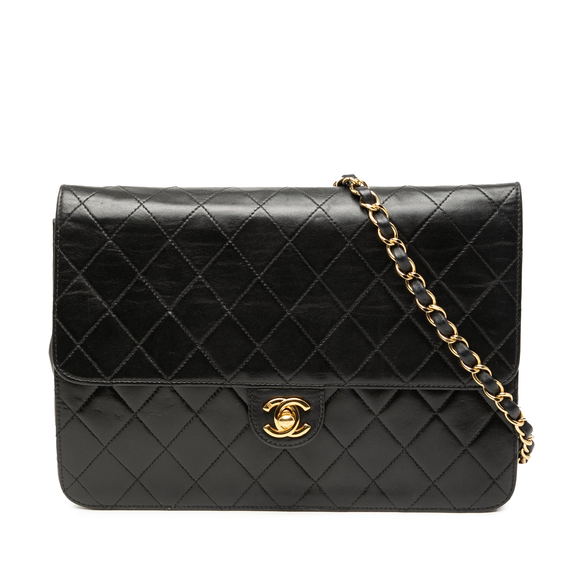 Medium CC Quilted Lambskin Single Flap - Image 1