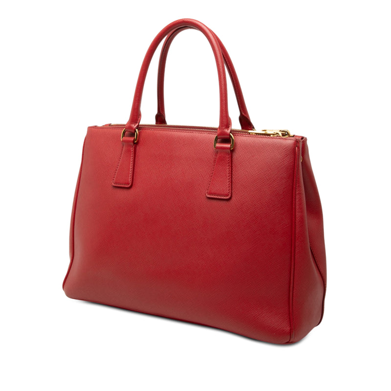 Large Saffiano Lux Galleria Double Zip Satchel - Image 2