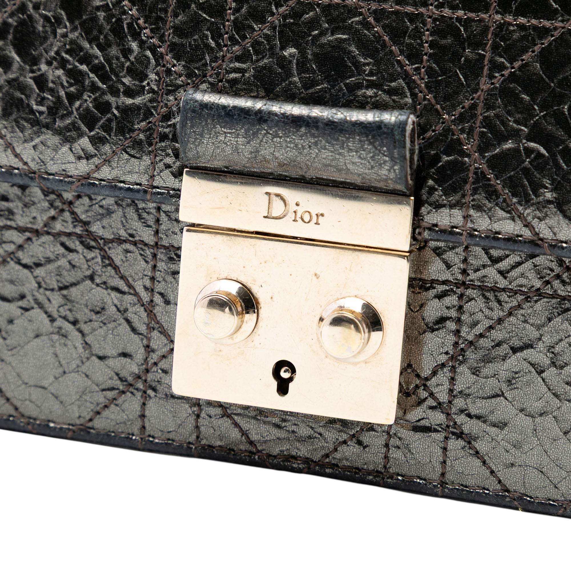 Metallic Crinkled Calfskin Cannage Miss Dior Promenade Crossbody - Image 6