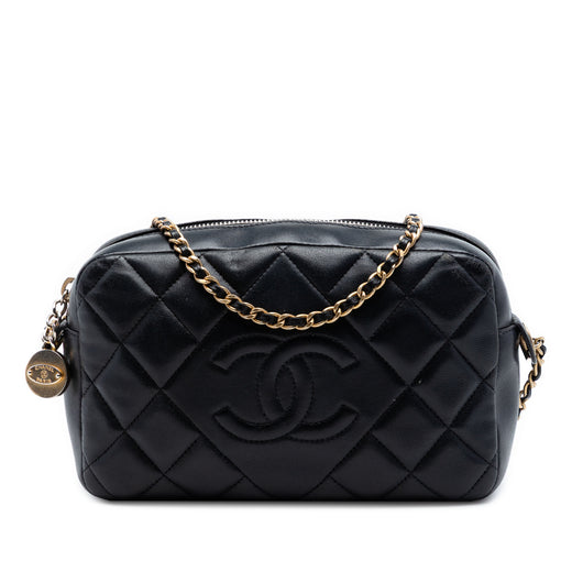 CC Quilted Lambskin Diamond Camera Bag - Image 1