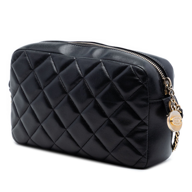 CC Quilted Lambskin Diamond Camera Bag - Image 2