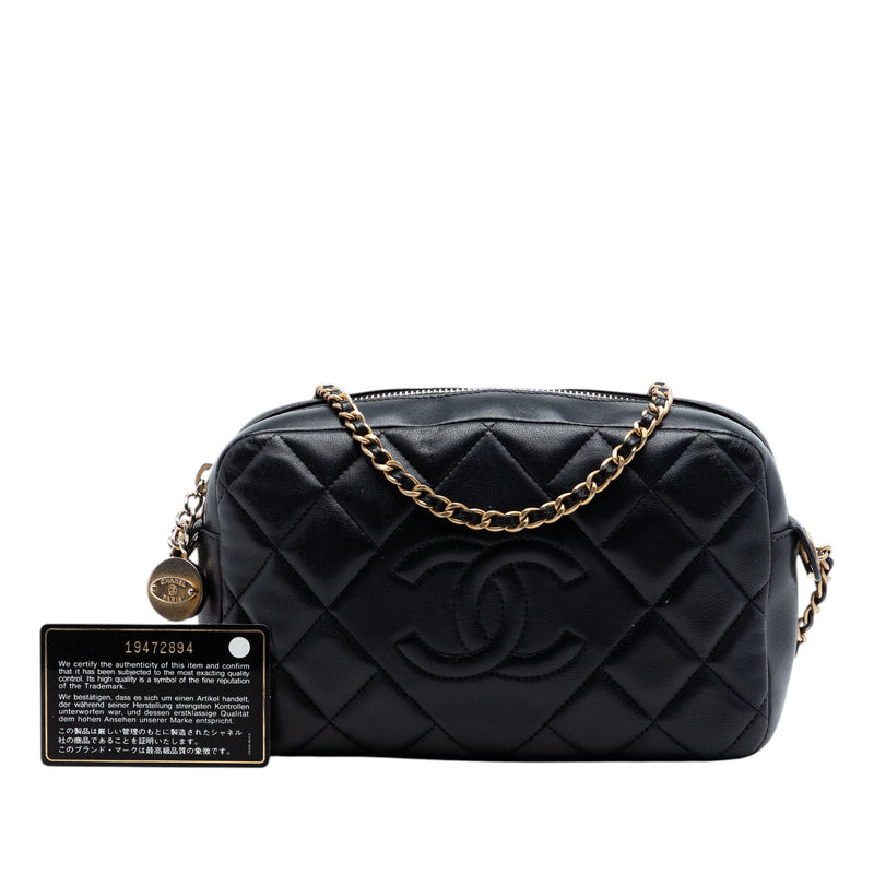 CC Quilted Lambskin Diamond Camera Bag - Image 7