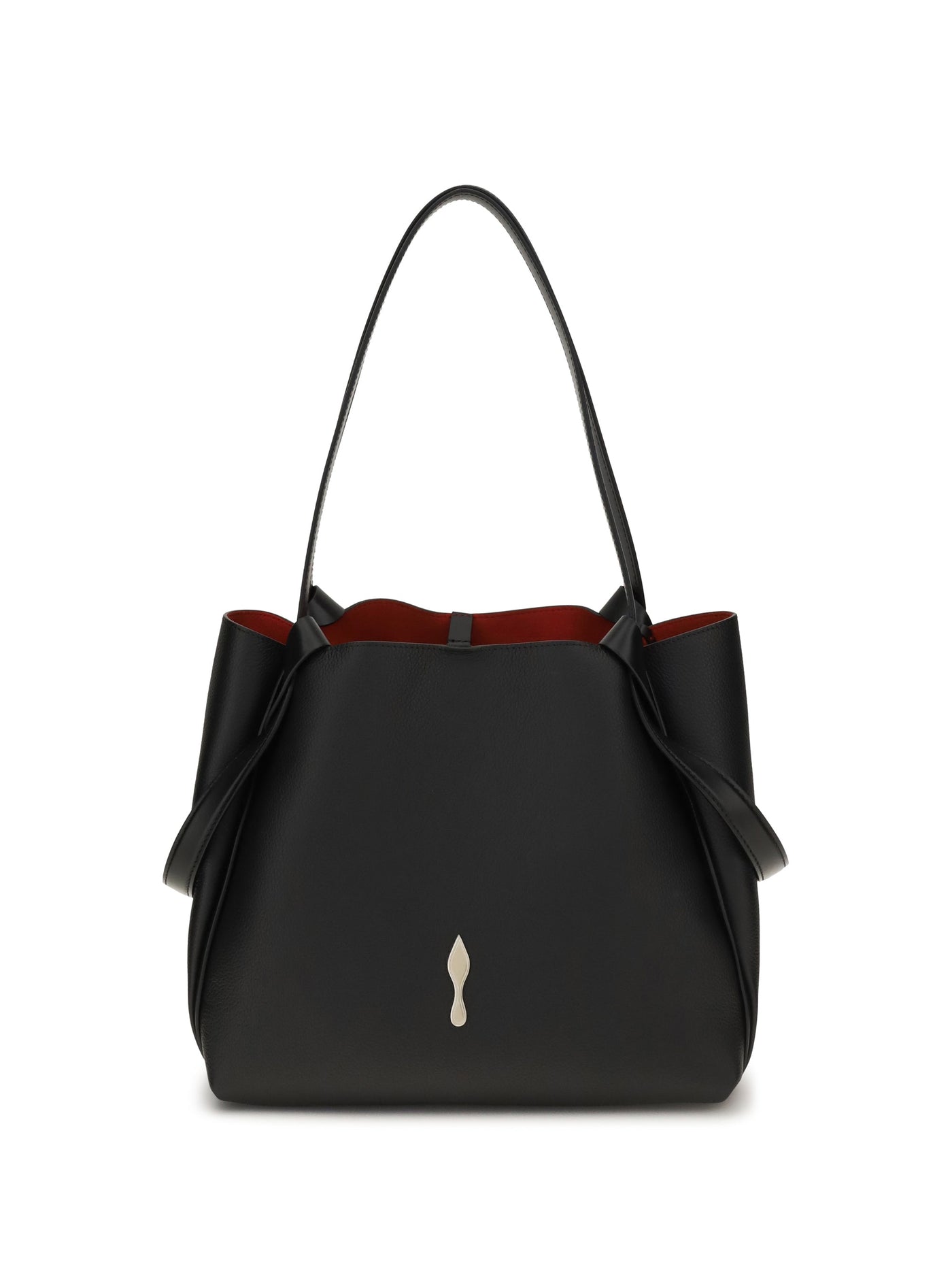 Christian Louboutin Bettina Shoulder Bag — Black Calf Leather Bos Taurus