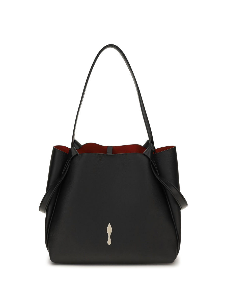 Christian Louboutin Bettina Shoulder Bag — Black Calf Leather Bos Taurus