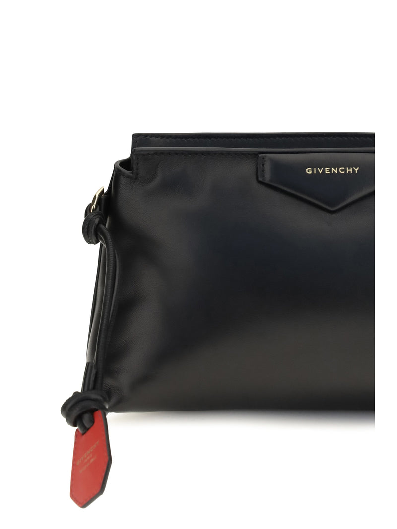 Givenchy Antigona Bomber Pouch — Black Lamb Ovis Aries Wallet