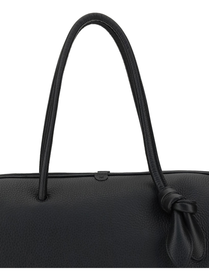 Jacquemus Le Grand Tourisme Shoulder Bag — Black Calf Leather Bos Taurus
