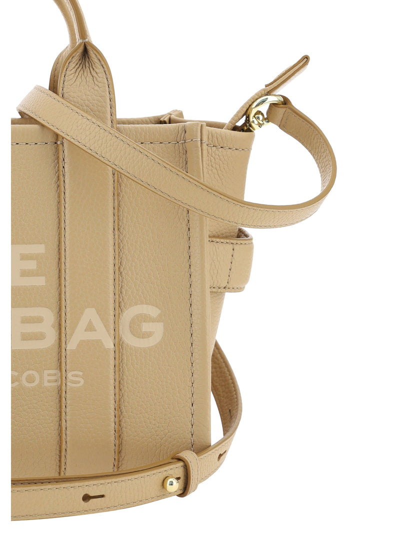 Marc Jacobs Grained Calf Leather Tote Bag — Camel