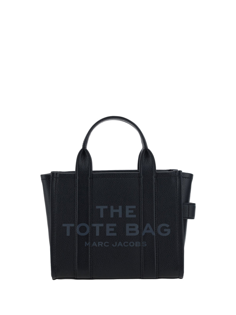 Marc Jacobs Grained Calf Leather Tote Bag — Black