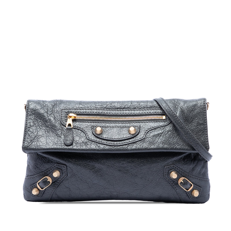 Lambskin Motocross Giant 12 Envelope Clutch With Strap