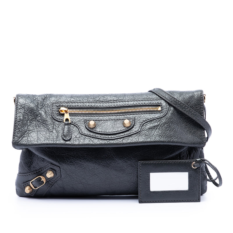 Lambskin Motocross Giant 12 Envelope Clutch With Strap - Image 7