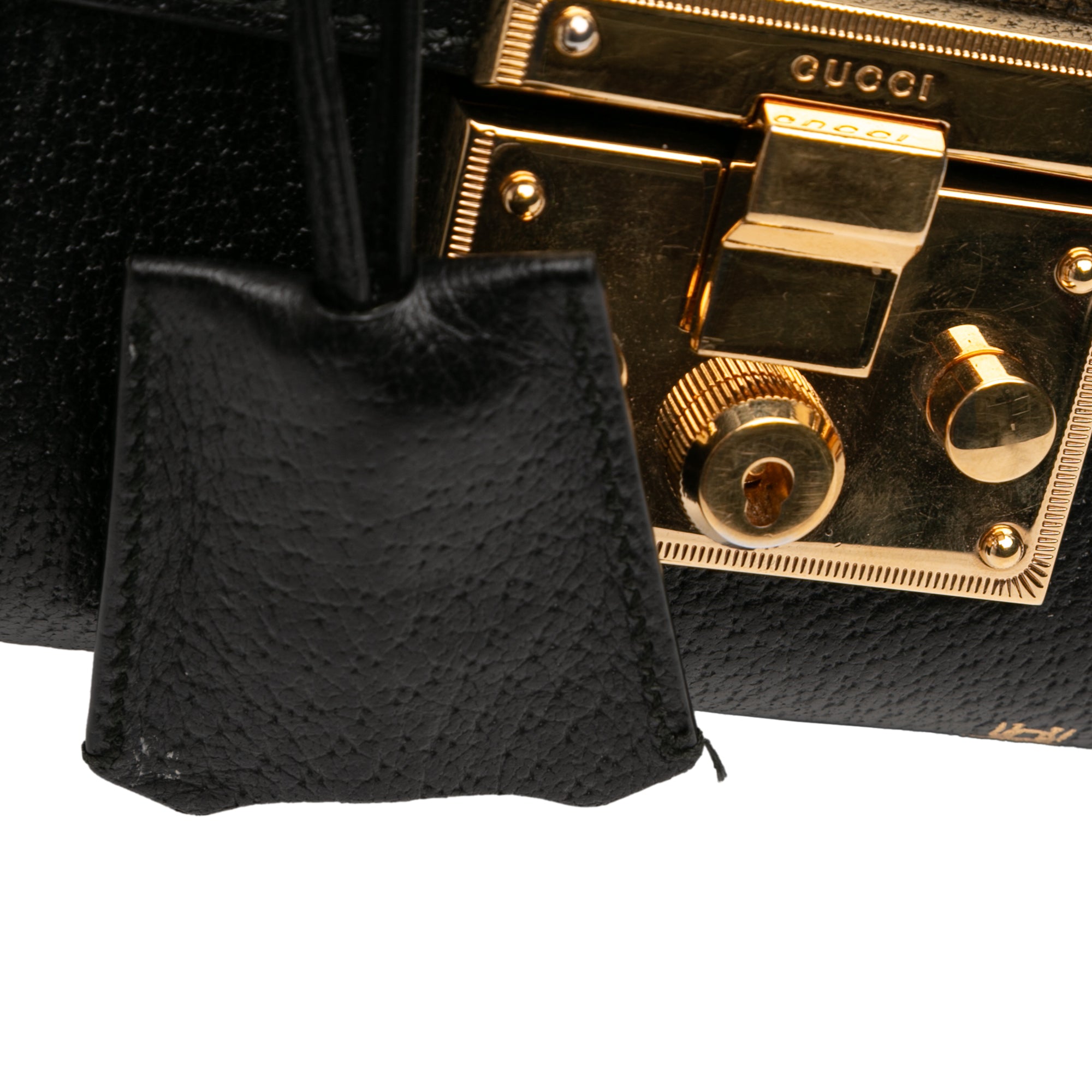 Small Calfskin Bee Star Padlock Crossbody - Image 7