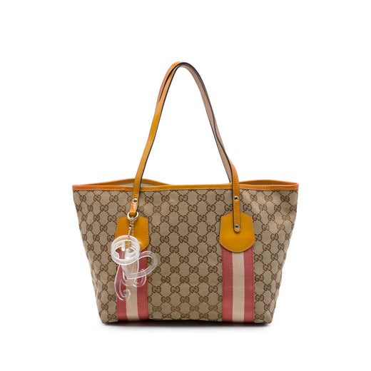 GG Canvas Web Jolie Tote - Image 1