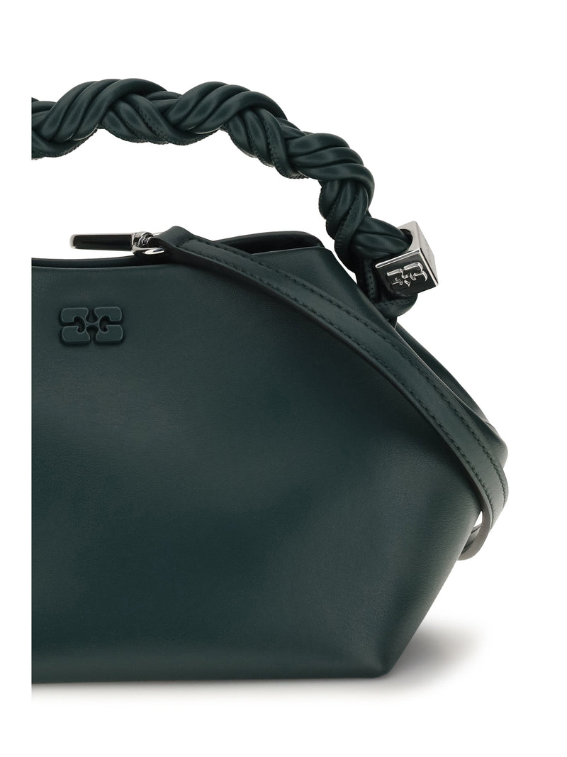 Ganni Bou Shoulder Bag — Green Recycled Leather