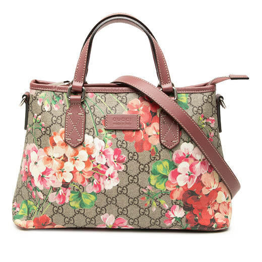 GG Supreme Blooms Zippered Tote - Image 1