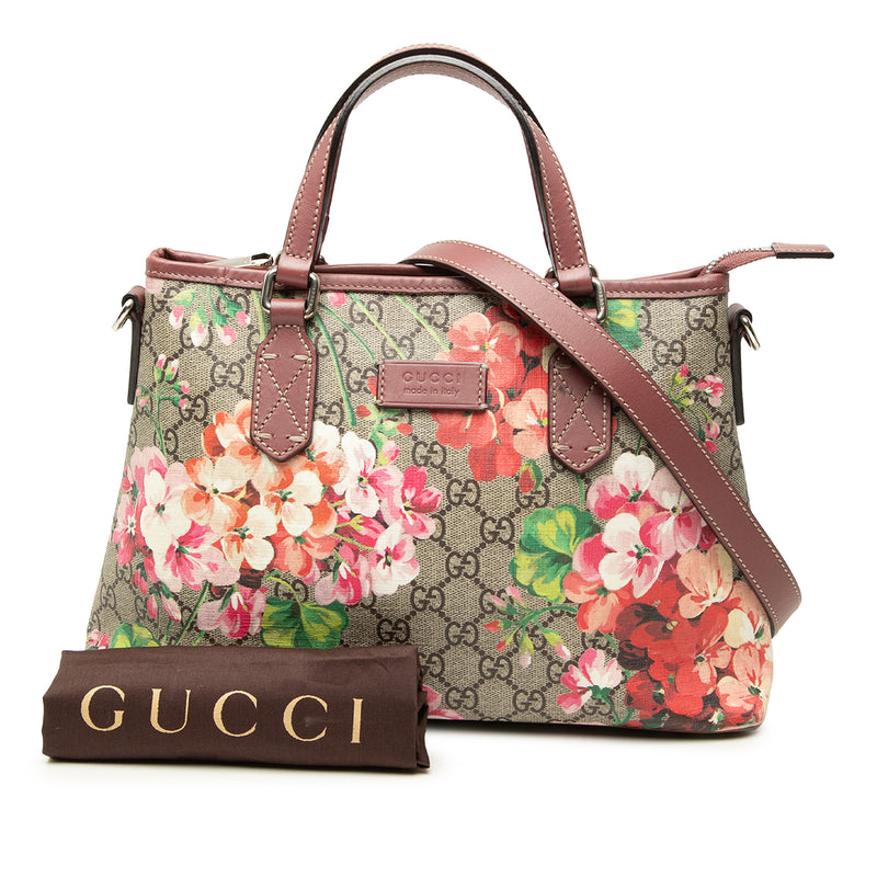 GG Supreme Blooms Zippered Tote - Image 7