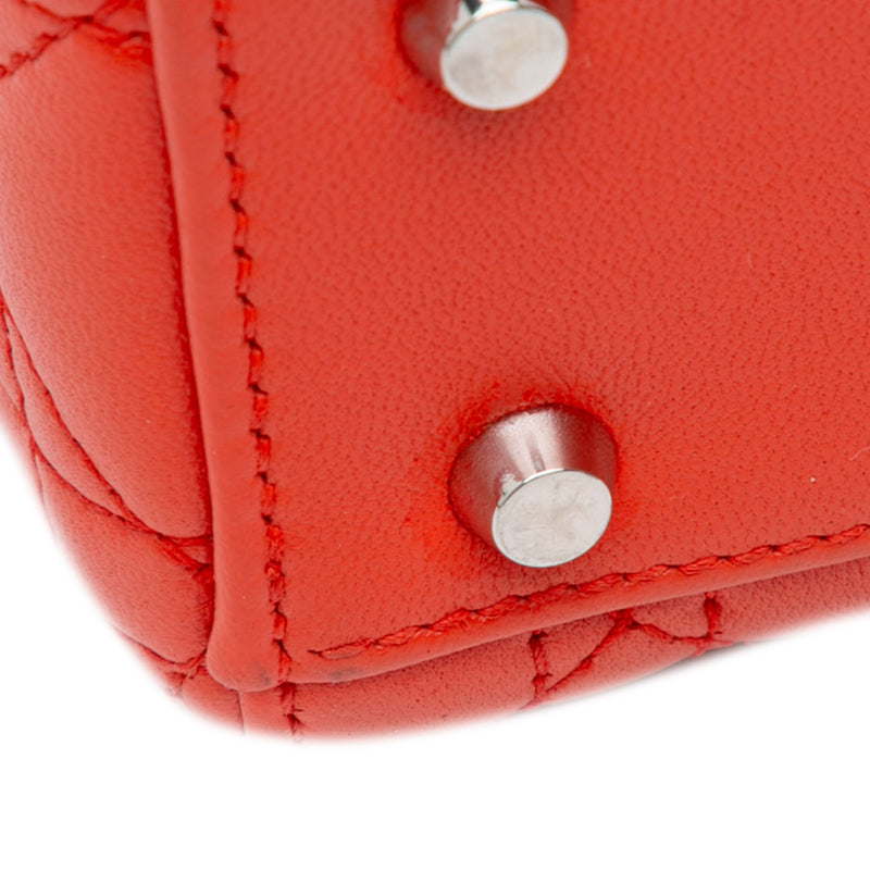 Mini Lambskin Cannage Lady Dior - Image 10
