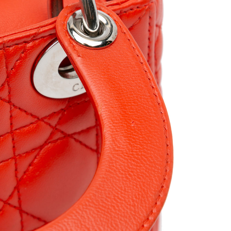 Mini Lambskin Cannage Lady Dior - Image 14