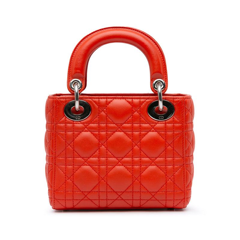 Mini Lambskin Cannage Lady Dior - Image 3