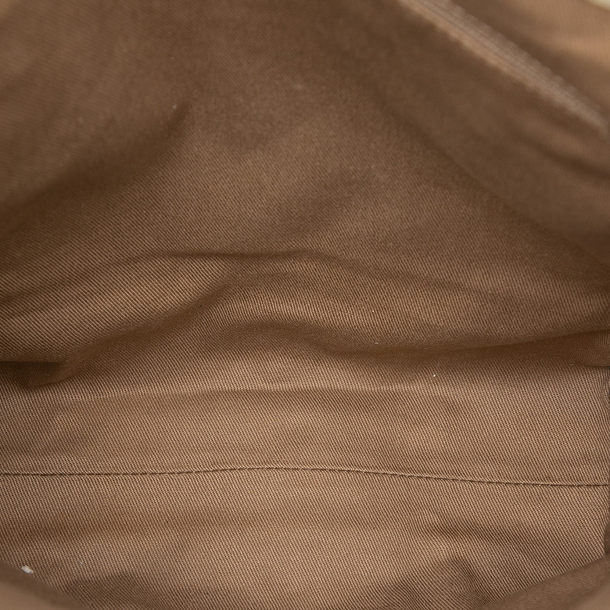 Croc Embossed Leather Trimmed Macadam Canvas Tote - Image 4