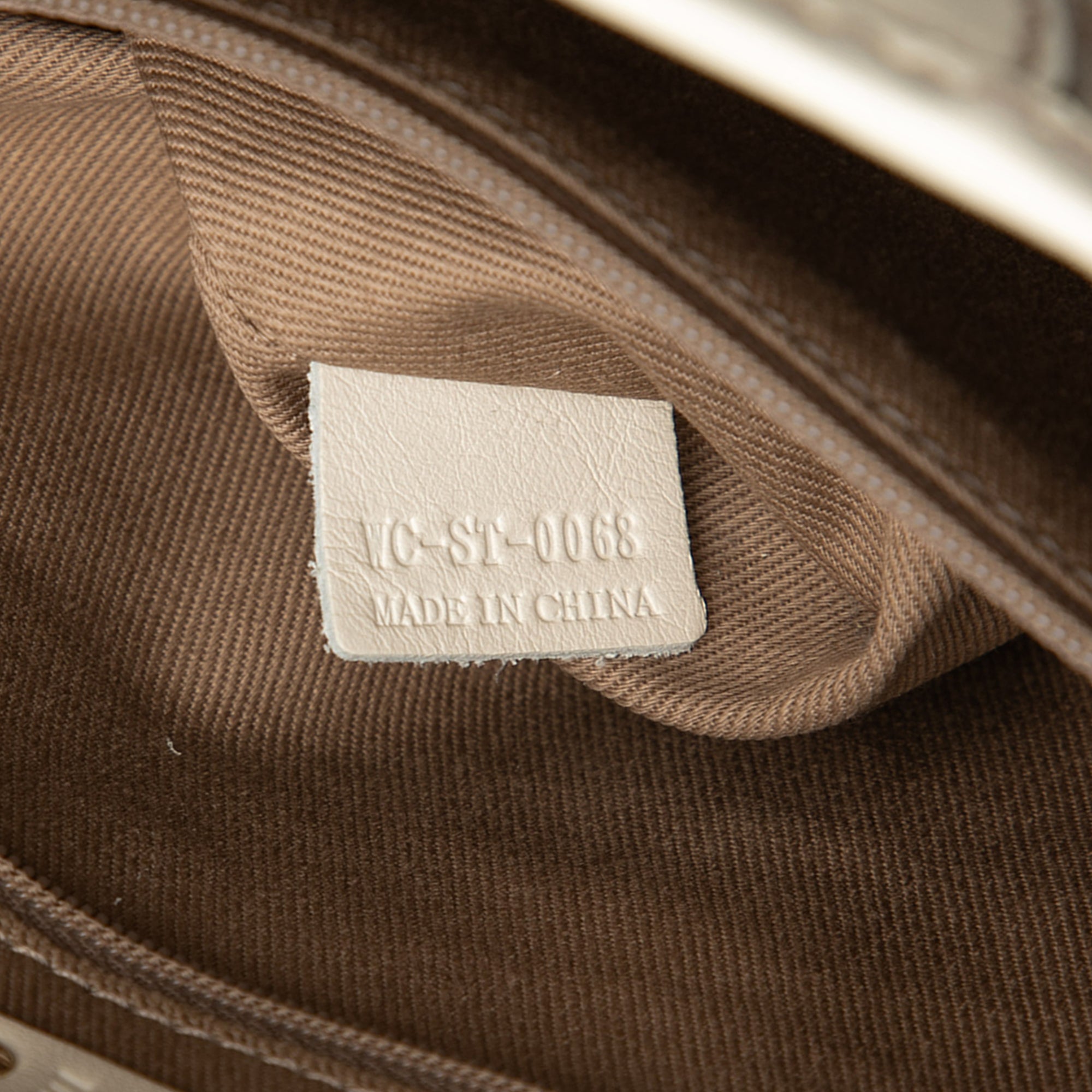 Croc Embossed Leather Trimmed Macadam Canvas Tote - Image 6