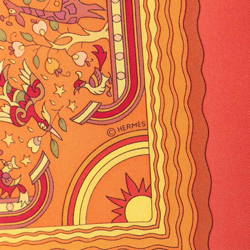 Les Jardins d Armenie Silk Scarf 90 - Image 4