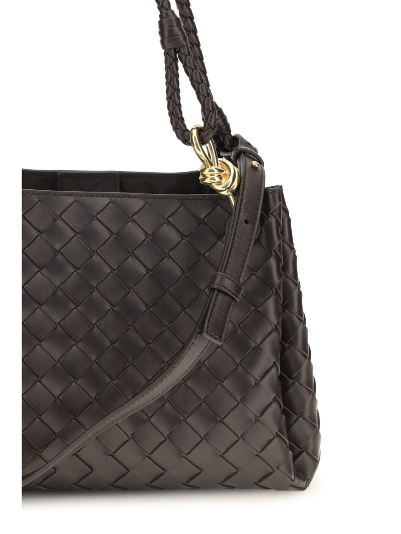Bottega Veneta Shoulder Bag — Black Calf Leather