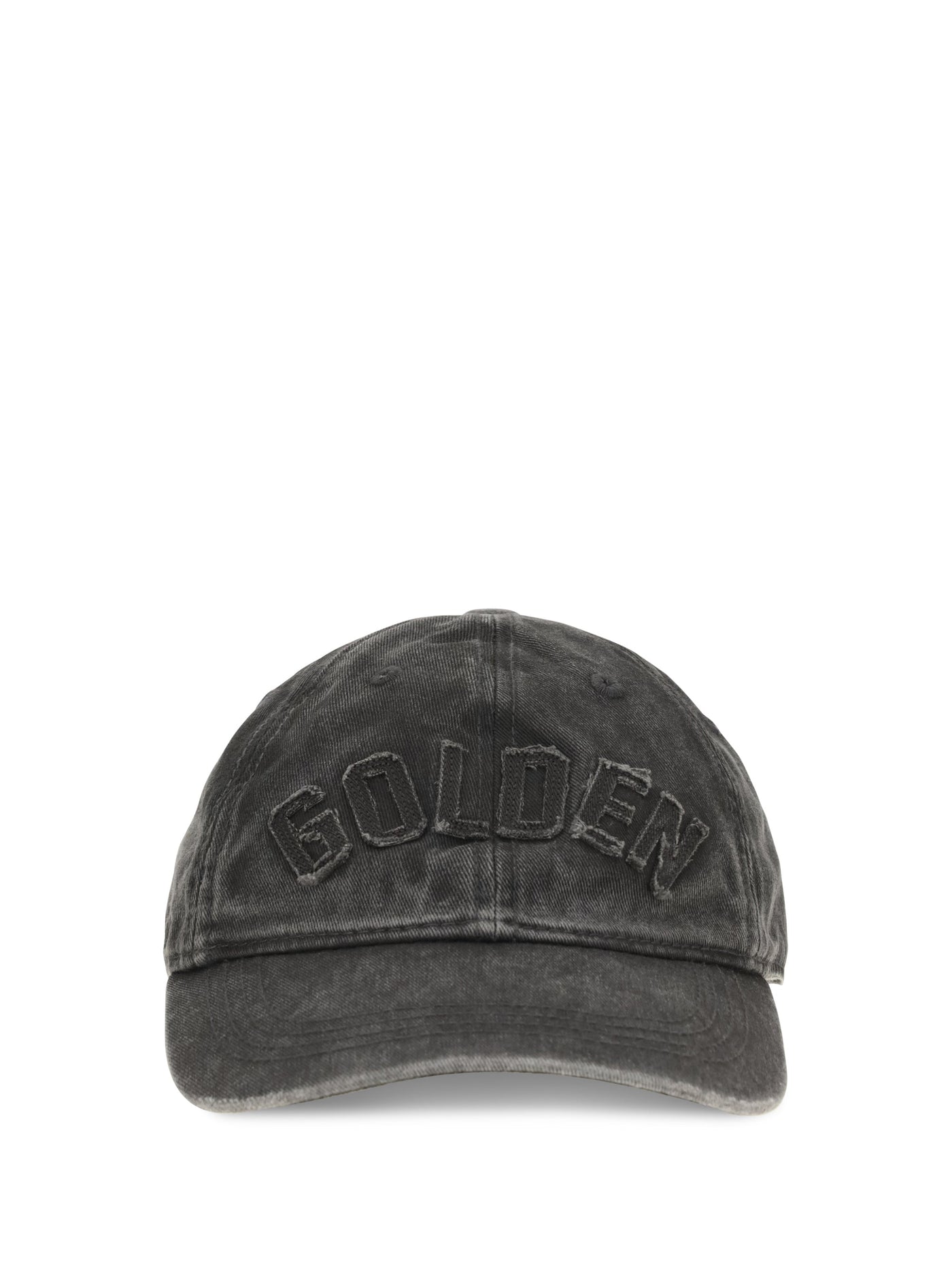 Golden Goose Gup02837p002734 Baseball Cap — Gray Cotton Caps