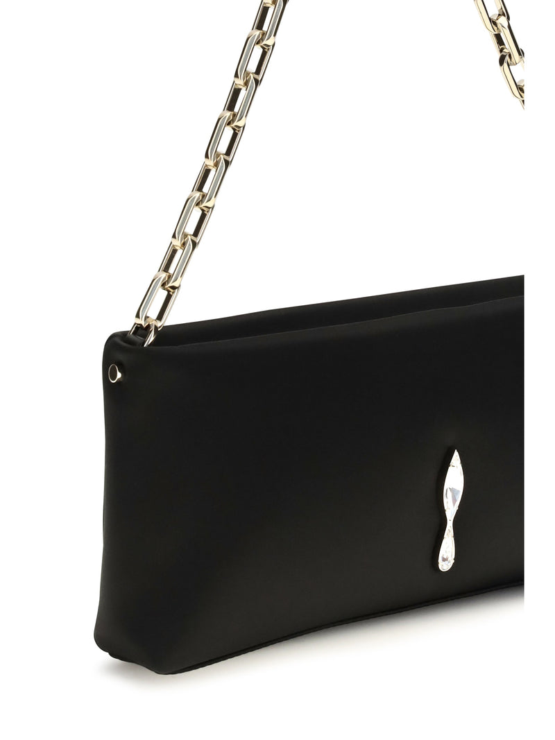 Christian Louboutin Maykimay Shoulder Bag — Black Calf Leather Bos Taurus
