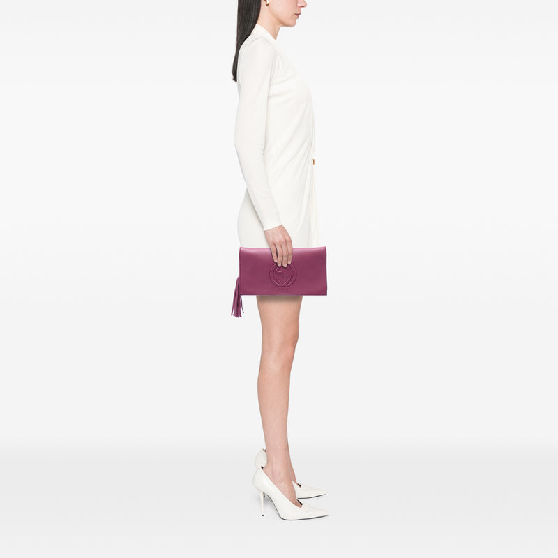 Leather Soho Disco Clutch - Image 6