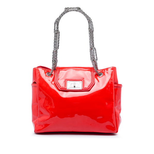 Patent Mademoiselle Lock Bijoux Chain Tote - Image 1