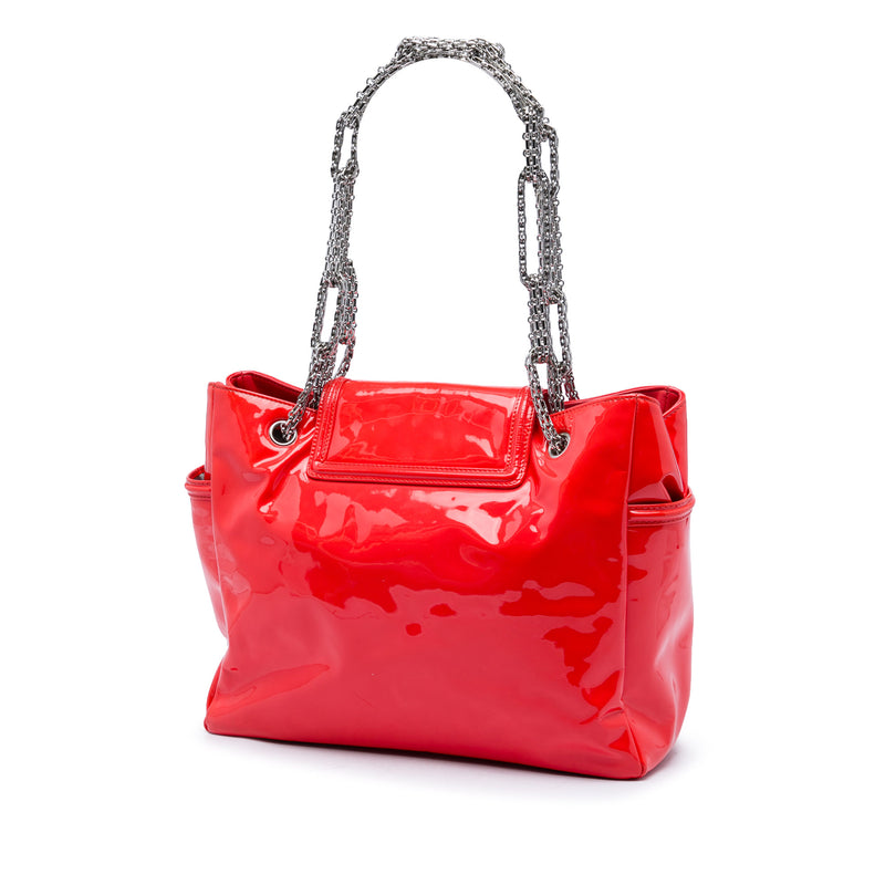 Patent Mademoiselle Lock Bijoux Chain Tote - Image 2