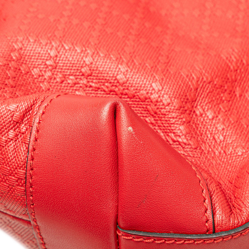 Small Diamante Leather Craft Tote - Image 8