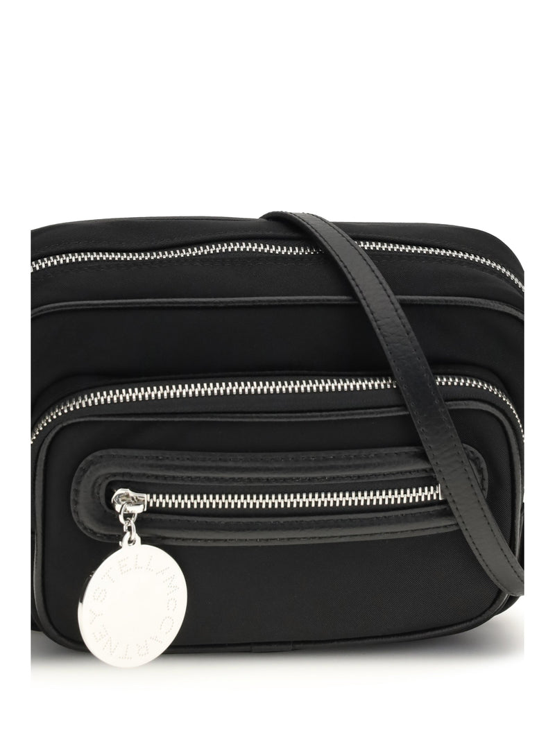 Stella Mccartney Dartmoor Shoulder Bag — Black Polyamide