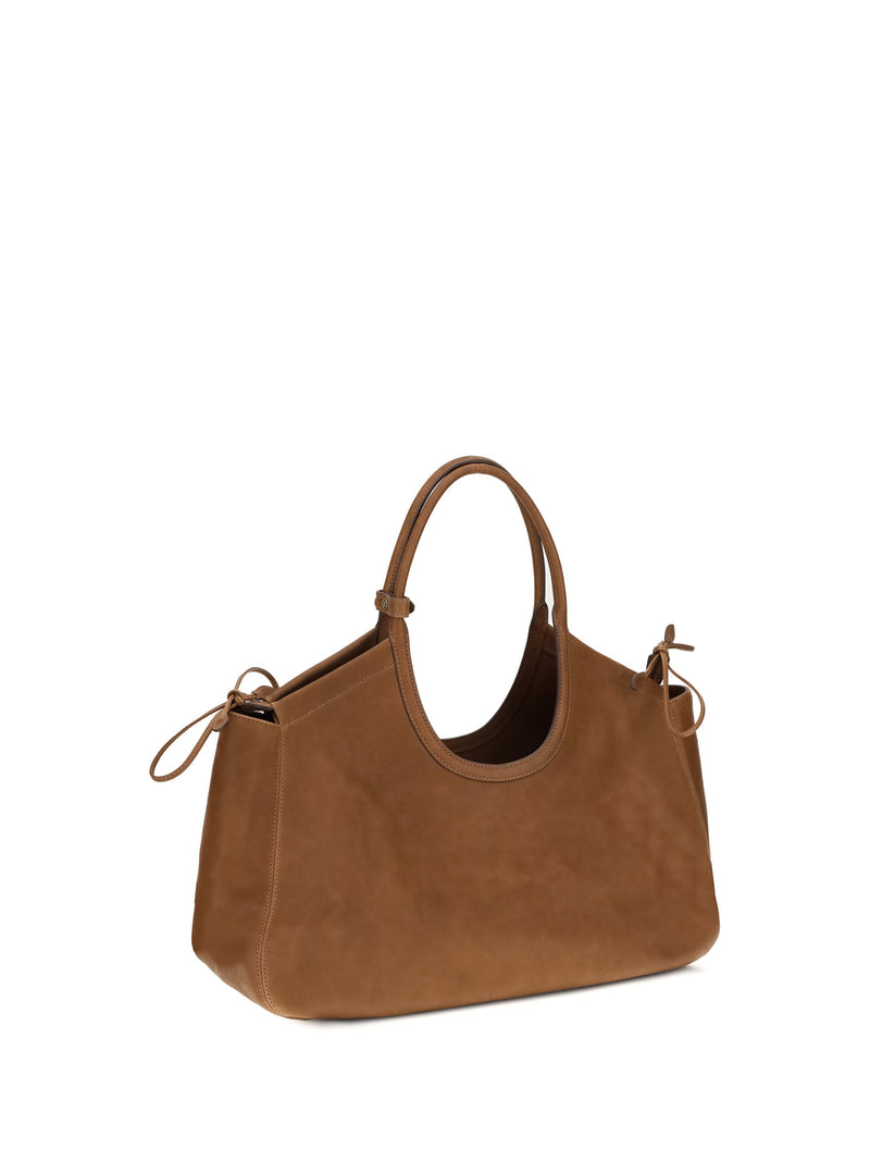 Miu Miu Ivy Shoulder Bag — Brown Lamb Leather