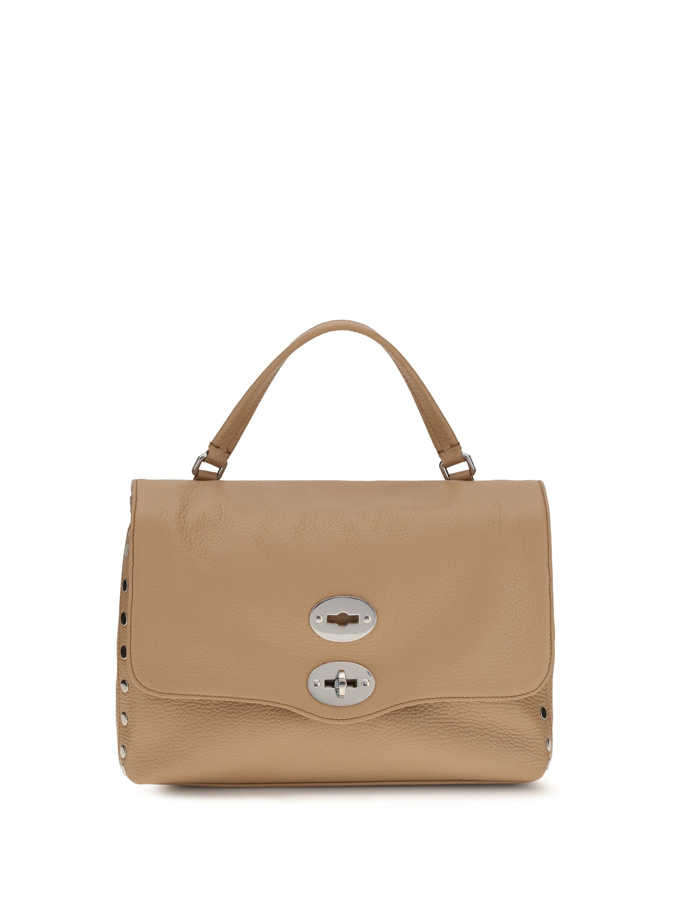 Zanellato Postina Daily Shoulder Bag — Brown Calf Leather Bos Taurus