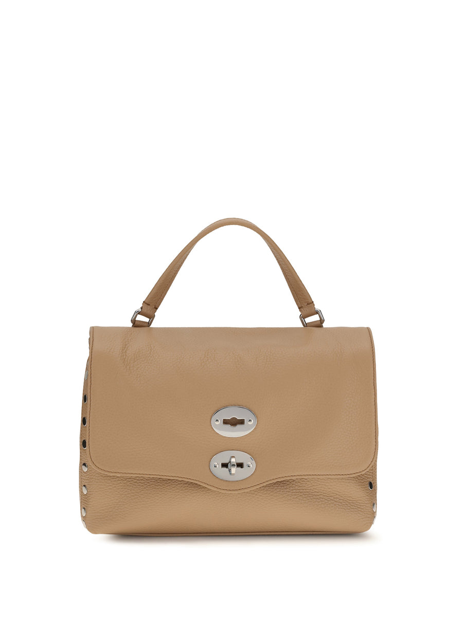 Zanellato Postina Daily Shoulder Bag — Brown Calf Leather Bos Taurus