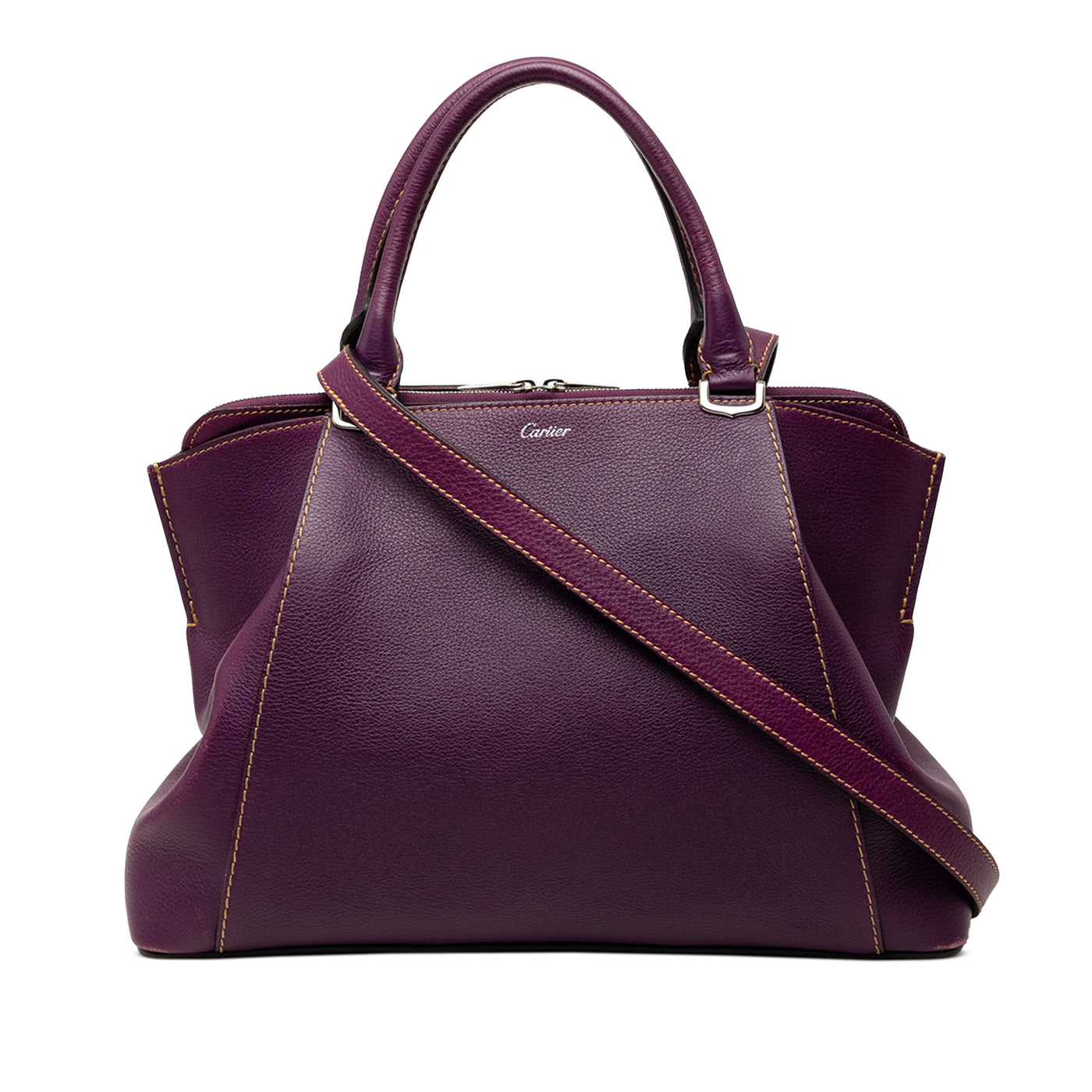 Small Leather C De Cartier Satchel - Image 1