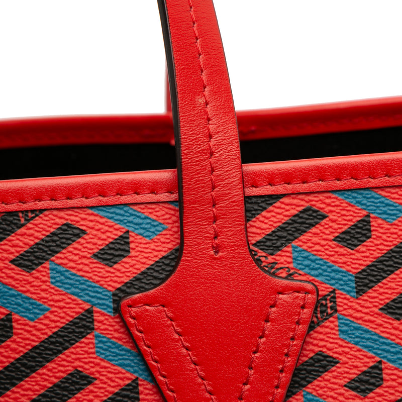Coated Canvas La Greca Tote - Image 8