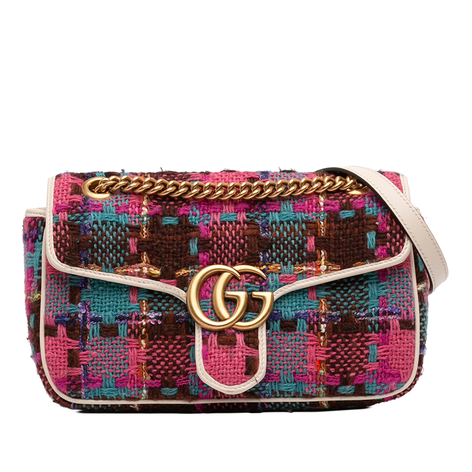 Medium GG Marmont Tweed Shoulder Bag - Image 1