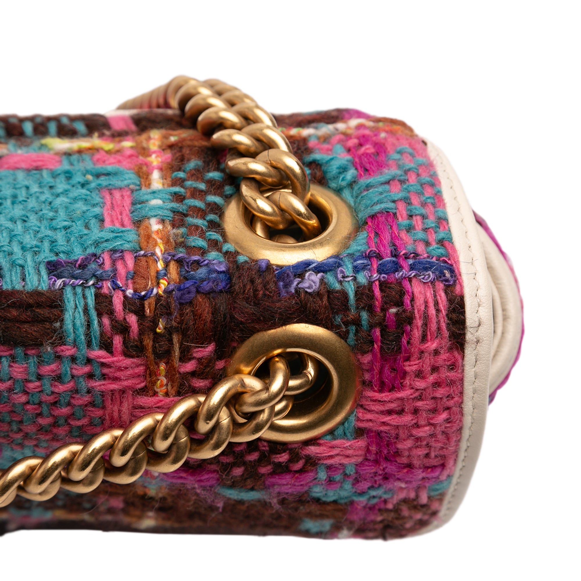 Medium GG Marmont Tweed Shoulder Bag - Image 9